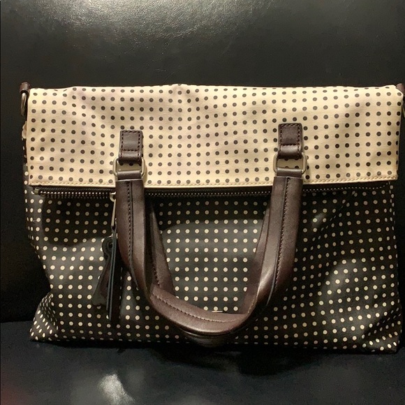 Fossil Canvas Crossbody Bag Polkadot - Picture 6 of 11